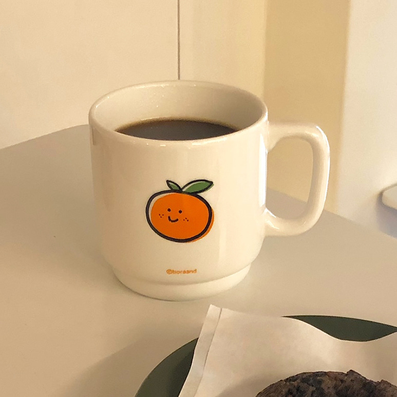 Tangerine mug cup