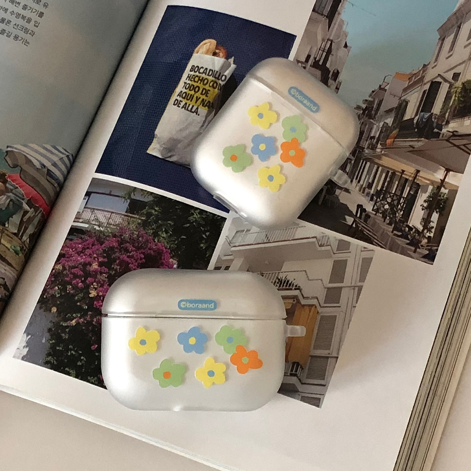 Spring flower air pods case (jelly)