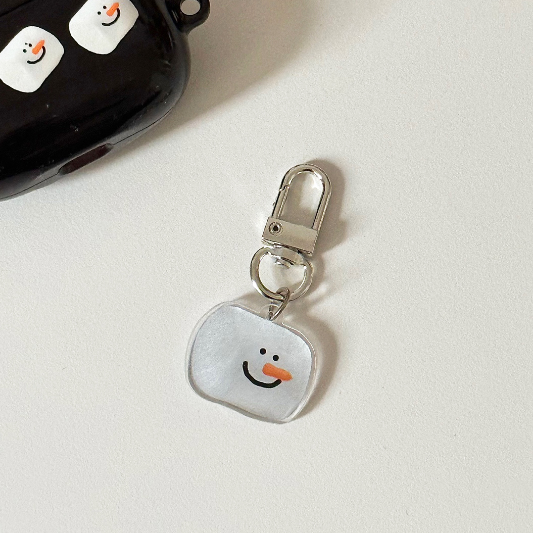 Mashmallow snowman key ring (아크릴)