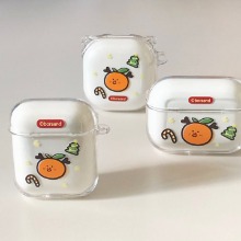 Rudolf tangerine case (air pods,buds/hard)
